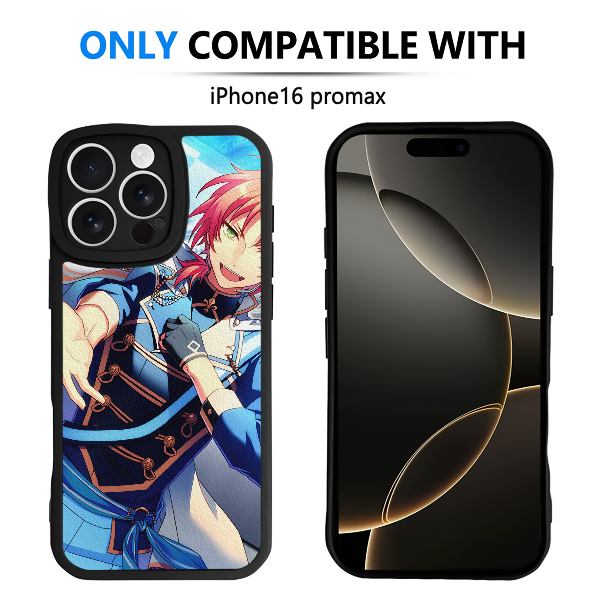 （画像用） あんさんぶるスターズ! Ensemble Stars 【iPhone 16シリーズ対応】シリコンスマホケース（レザー調） 材質：シリコン